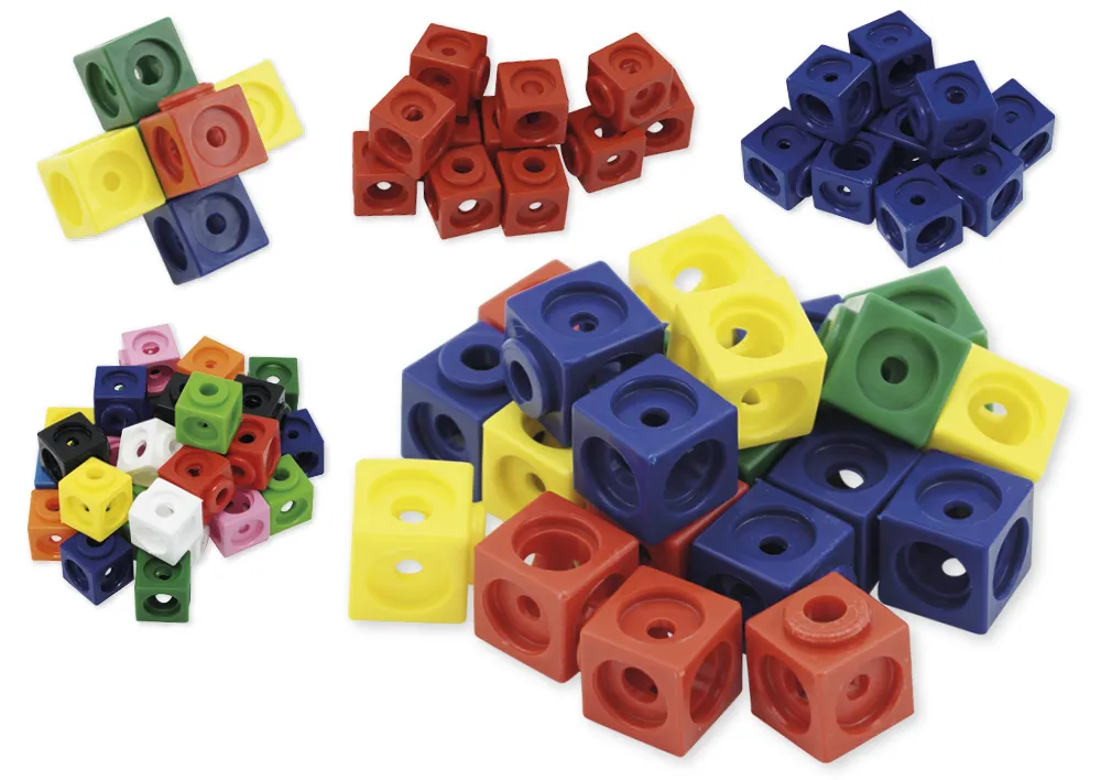 Set Steckwürfel, 1,7 cm, 100 Stück im Polybeutel