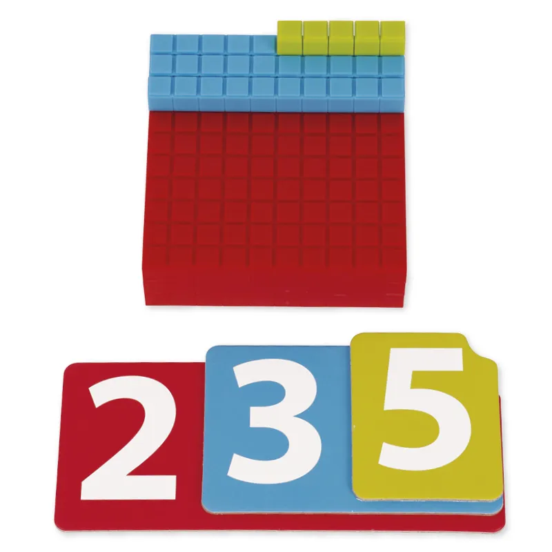 Dienes Grundsortiment Montessori, mit Zahlen-Karten, 170-tlg., Kunststoff