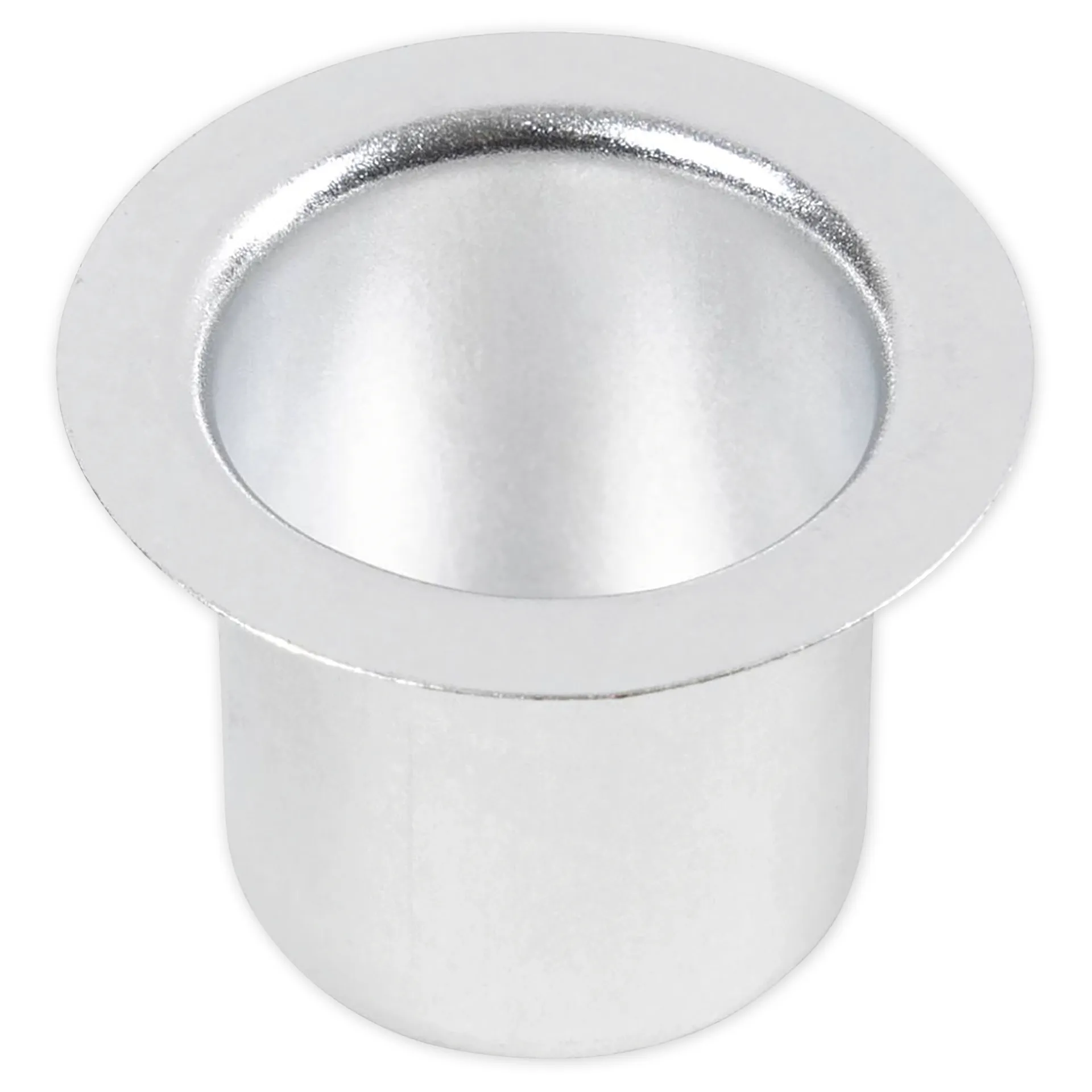 Kerzenhalter aus Metall, silbern, 12 Stück