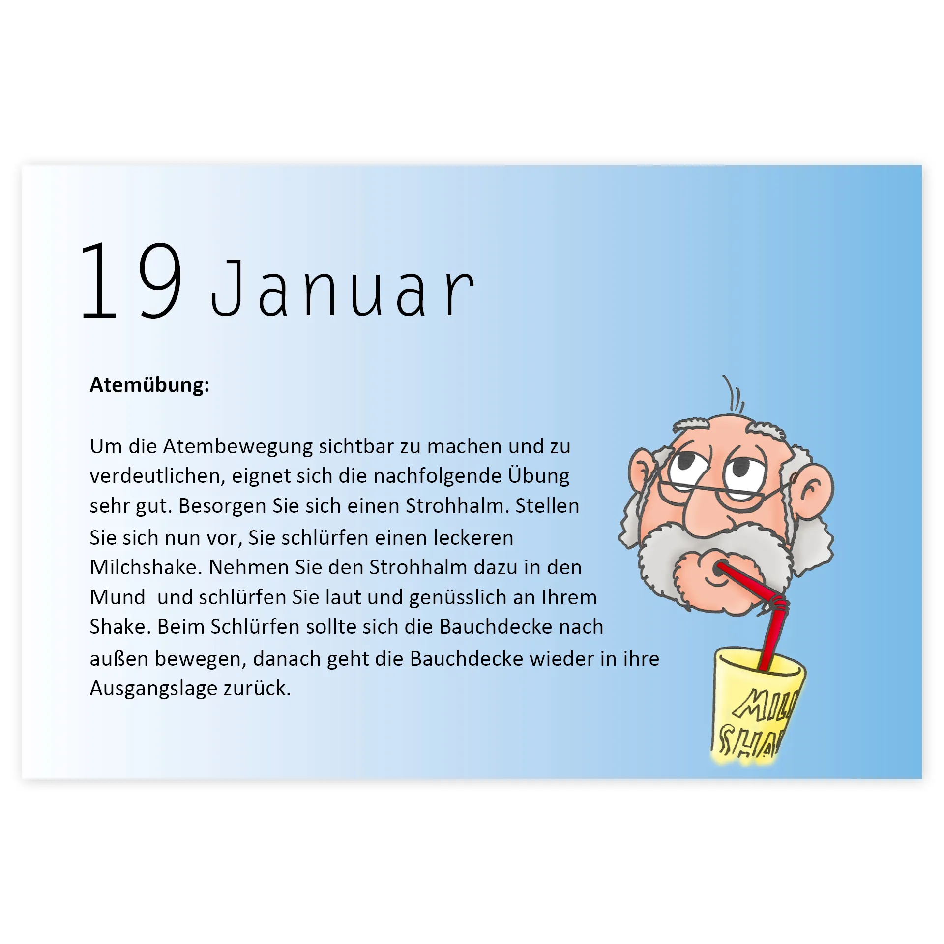 TimeTEX Aufstell-Kalender für die Stimme, A6