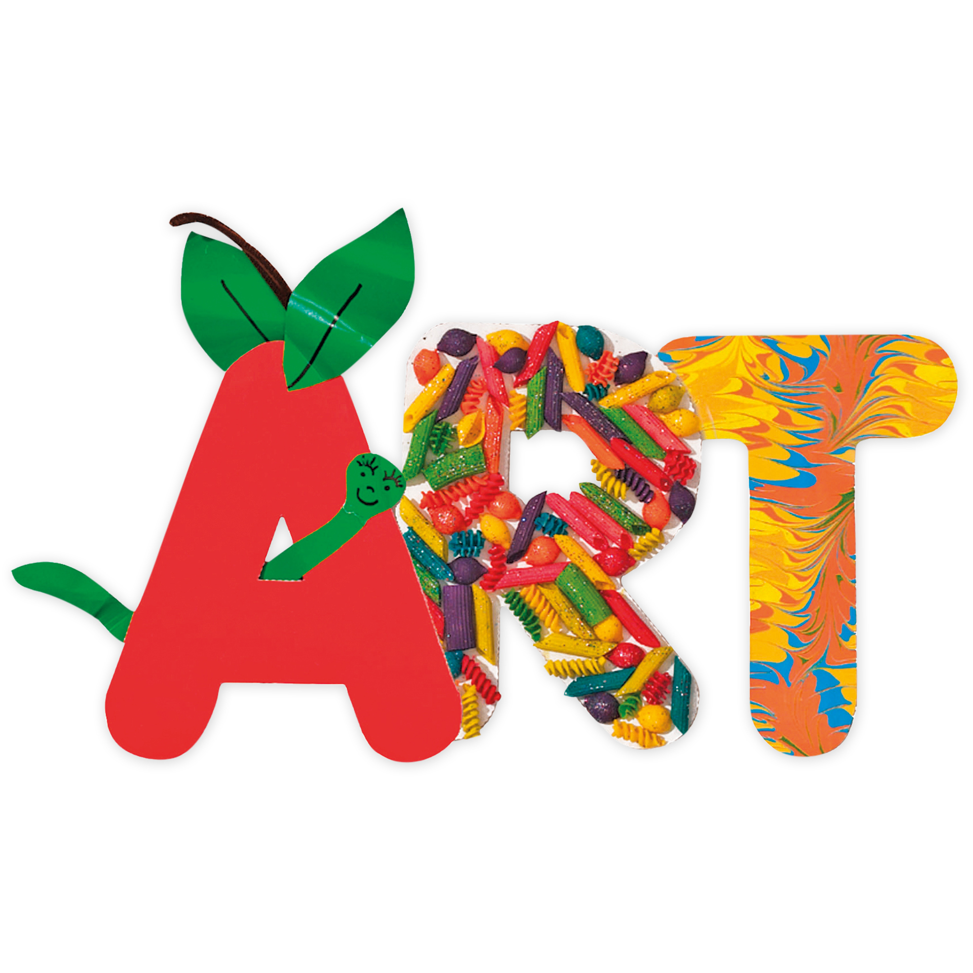 Buchstaben aus Karton, 26 Stück