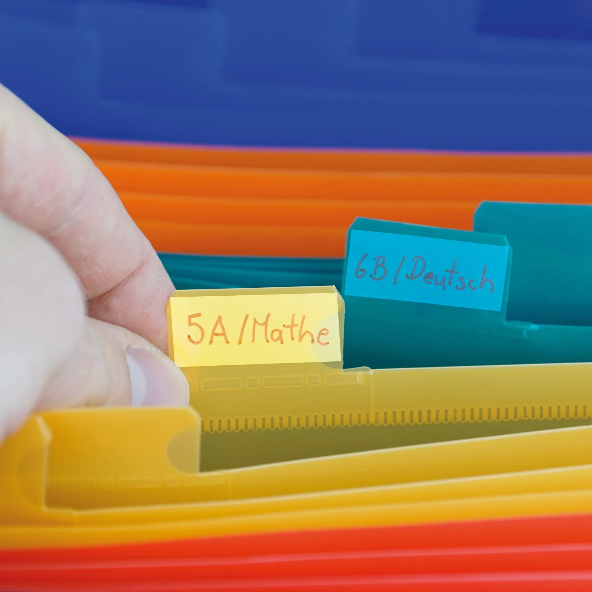 Steh-Fächermappe A4-Plus XXL mit Verschluss-Gummi, 25 Fächer