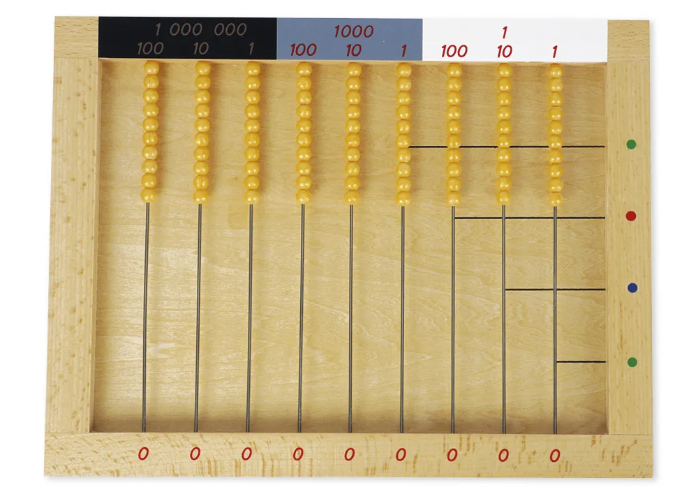 TimeTEX Liegender Rechenrahmen "Montessori Premium"