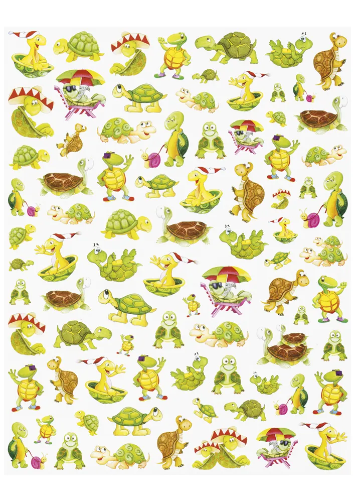 Set Belobigungs-Aufkleber Schildkröten & Co., ca. 240 Stück
