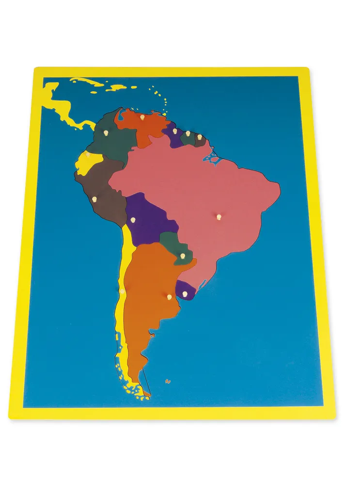 TimeTEX Puzzlekarte Südamerika "Montessori Premium"