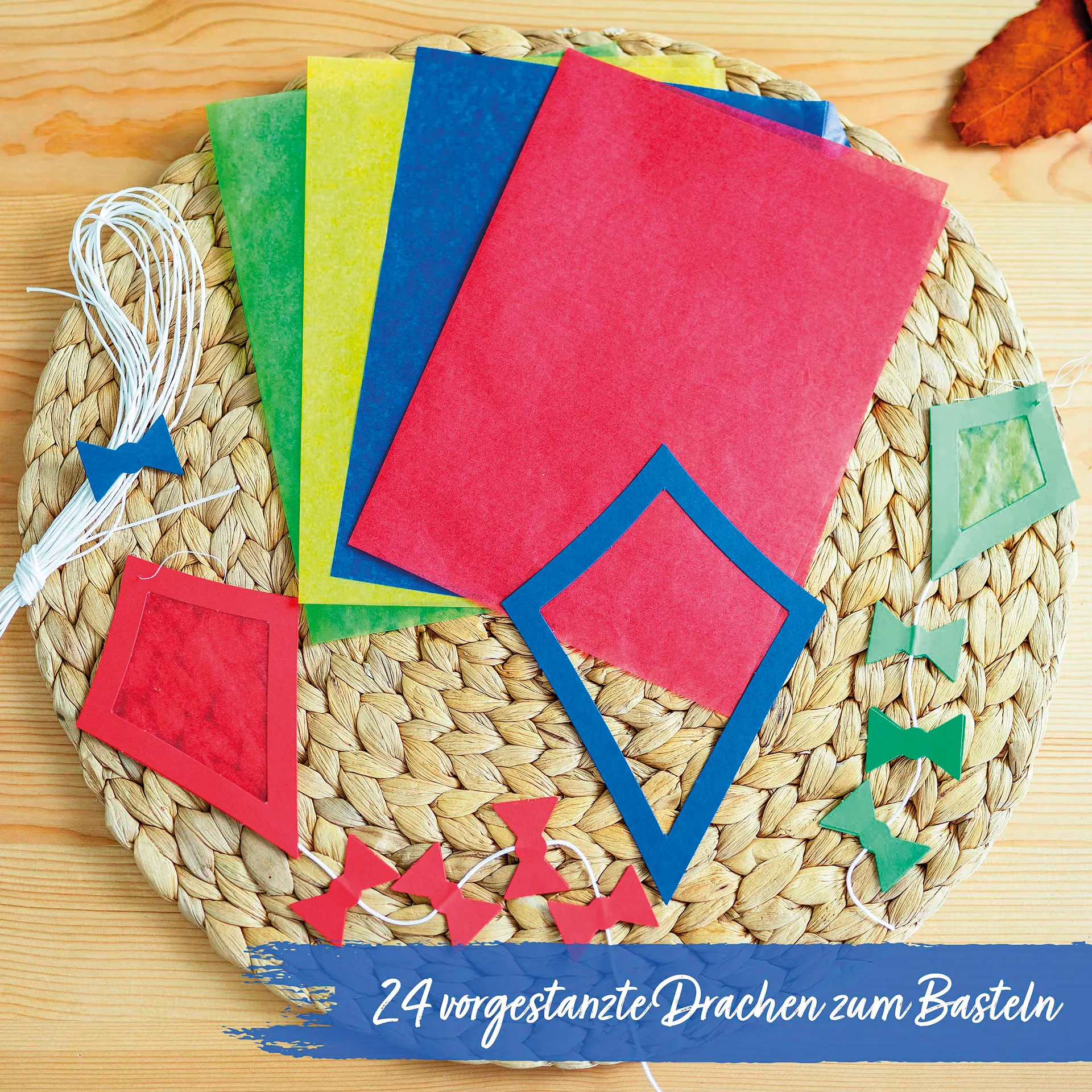 Fensterbilder "Drachen", 24 Stück