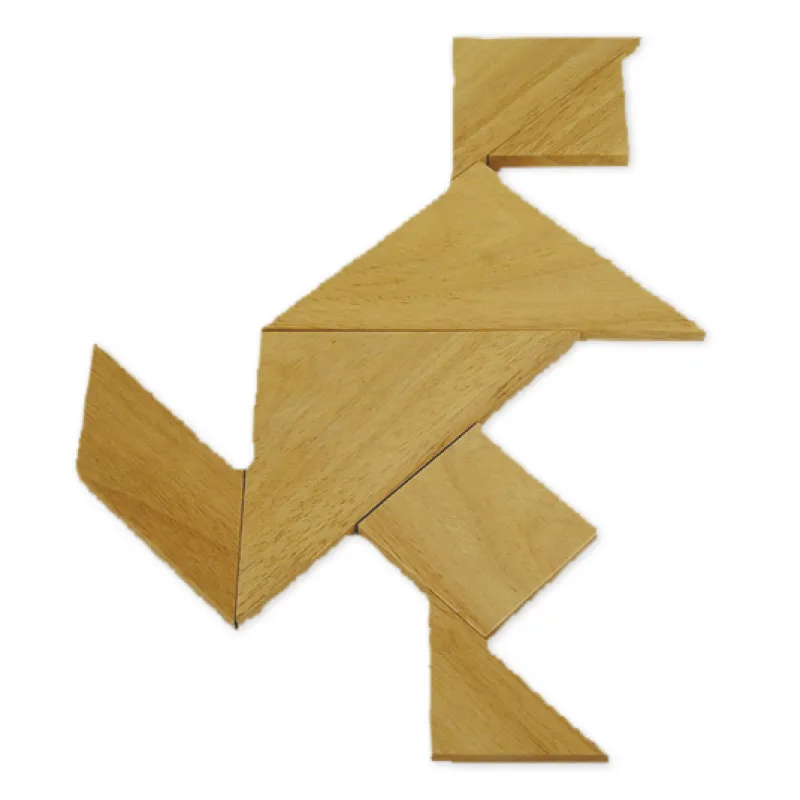 Tangram aus Naturholz, 35-tlg.
