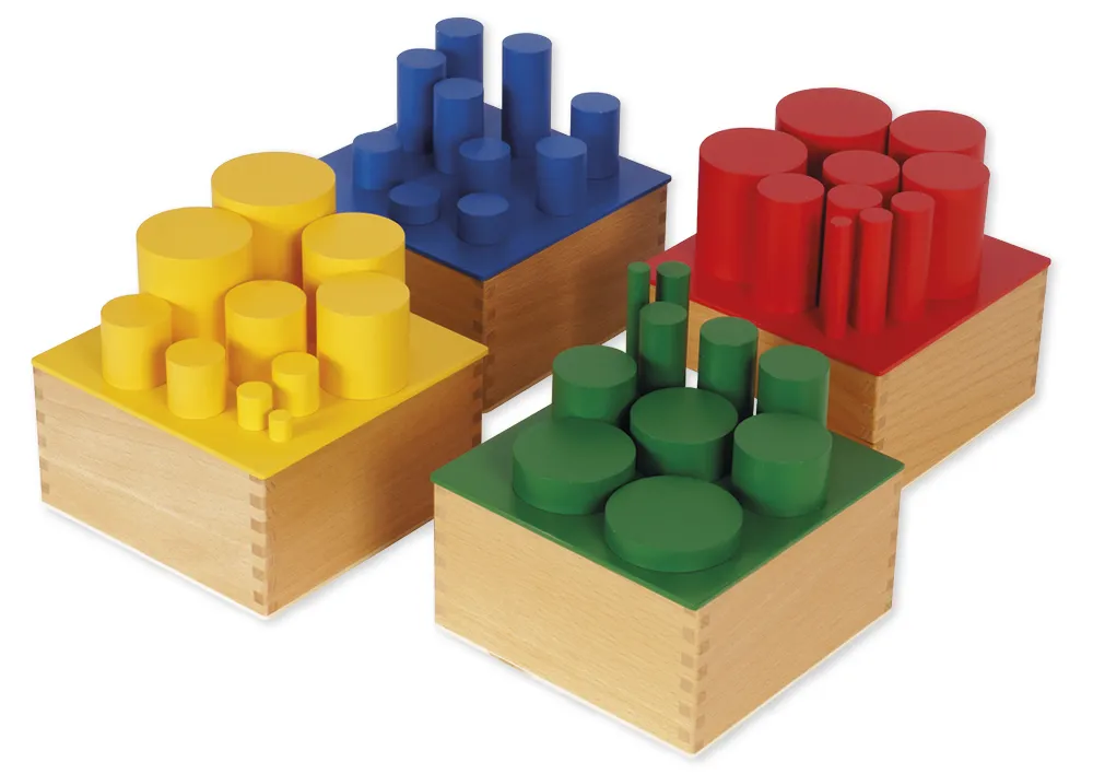 TimeTEX Farbige Zylinder "Montessori Premium"