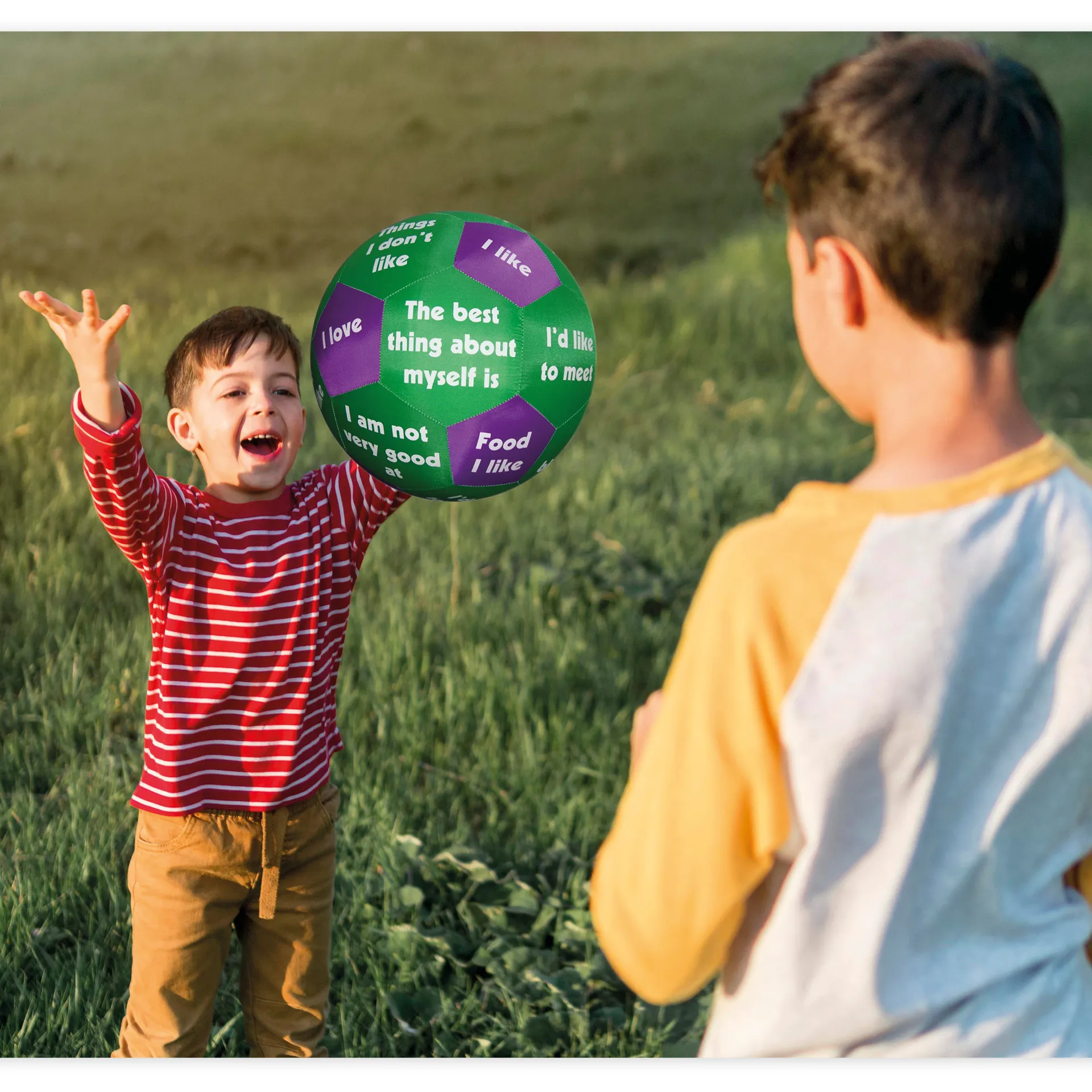 Lernspiel-Ball "Pello" - Kennenlernsätze Englisch