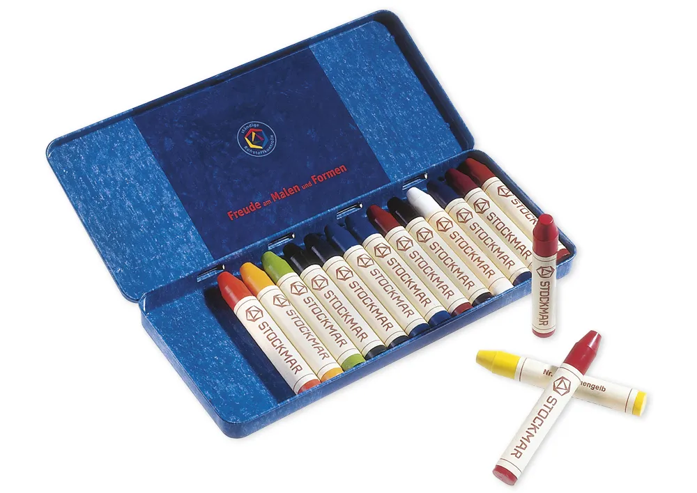 Stockmar-Wachsmalstifte, 16 Farben im Metalletui