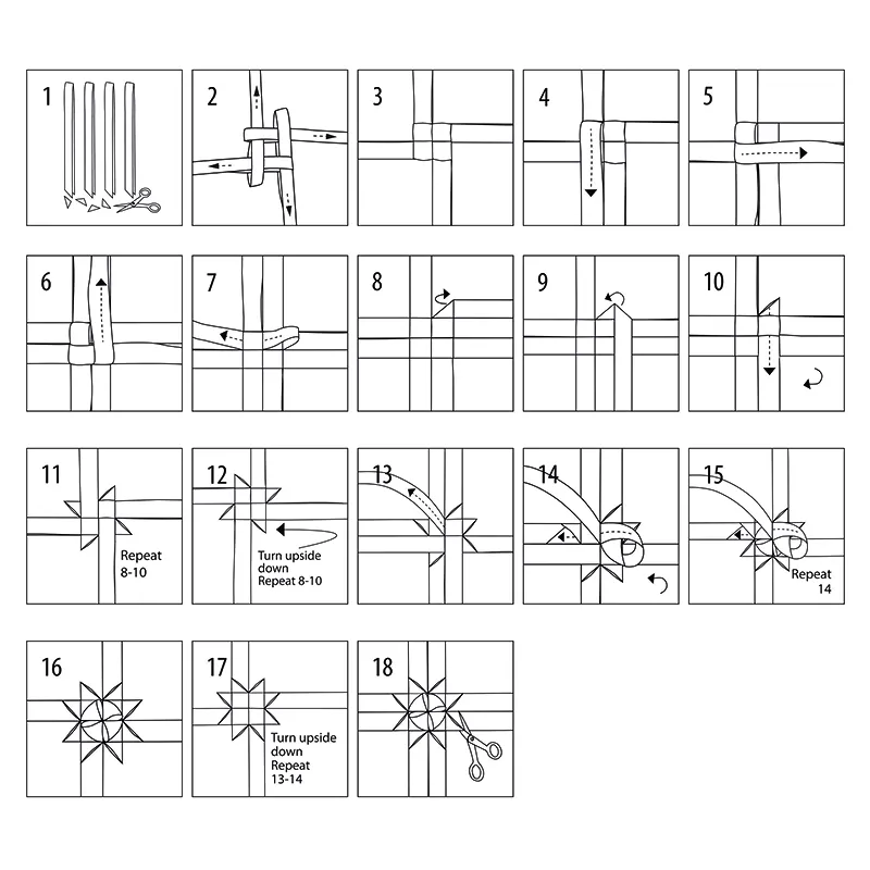 Bastelset "Kleine rote Fröbelsterne", für 125 Sterne