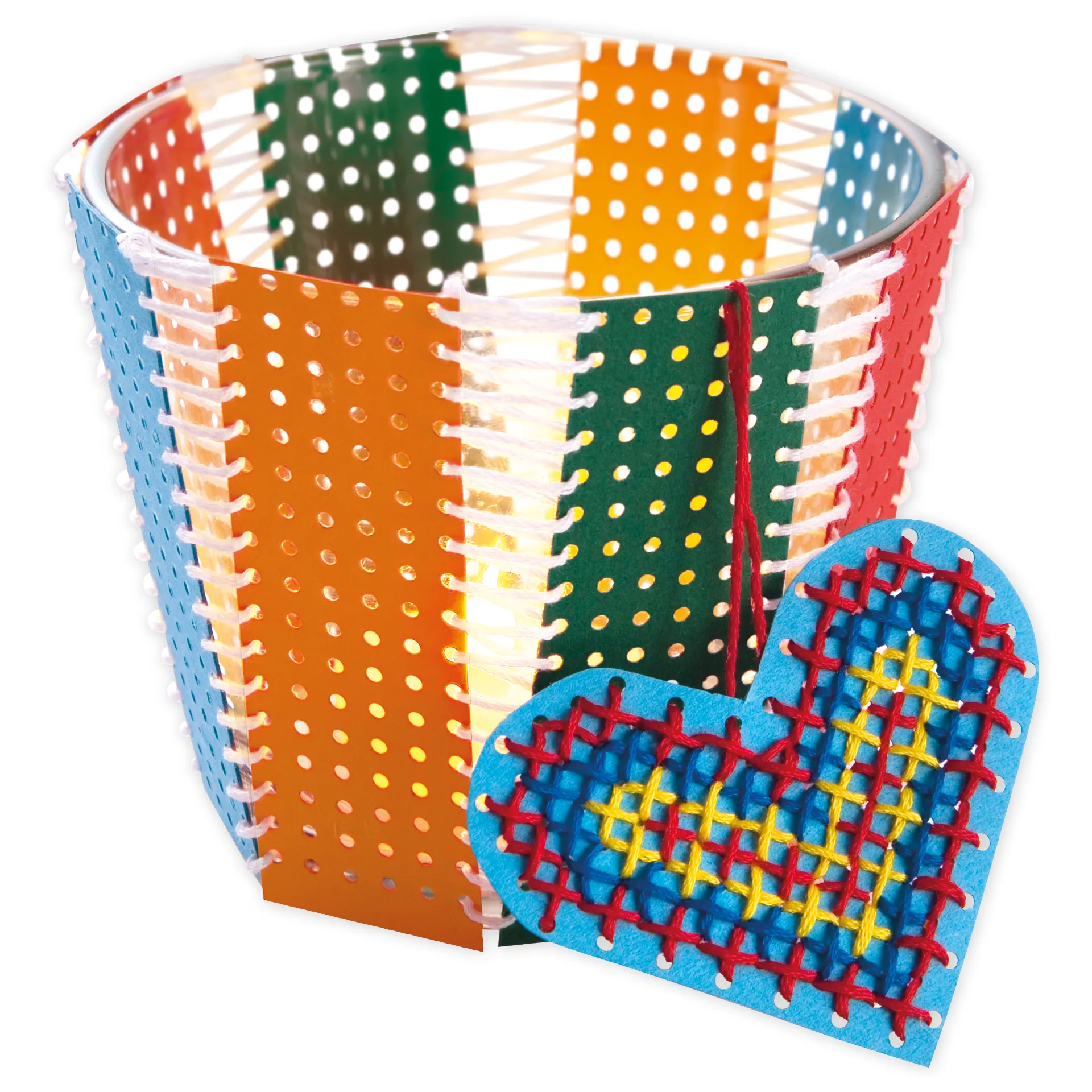 Stickkarton farbig, 17,5x24,5 cm, 40 Blatt