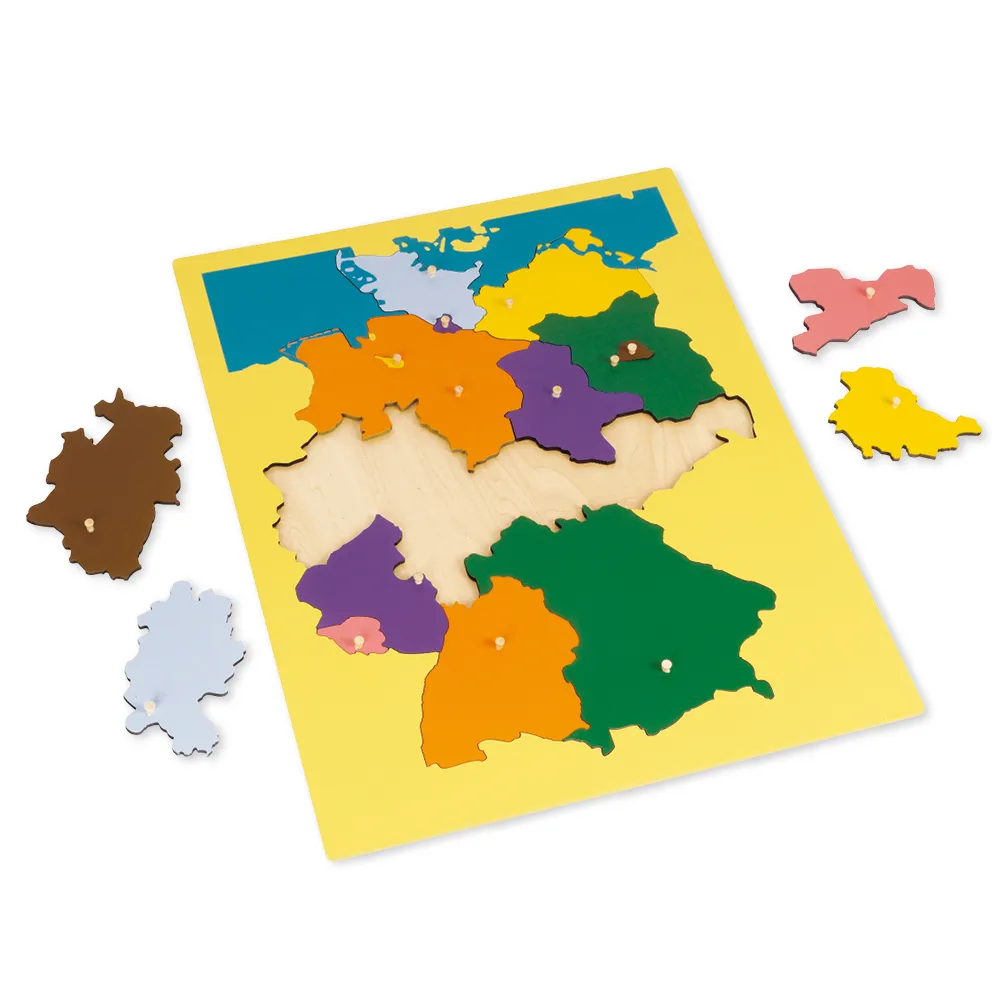 TimeTEX Puzzlekarte Deutschland "Montessori Premium"