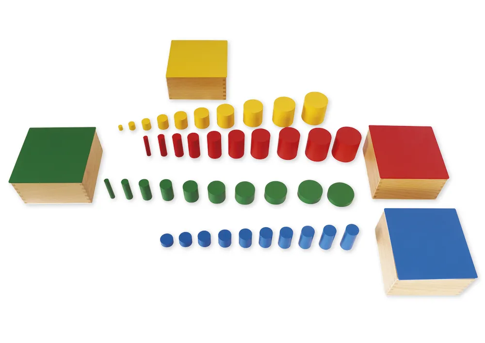 TimeTEX Farbige Zylinder "Montessori Premium"