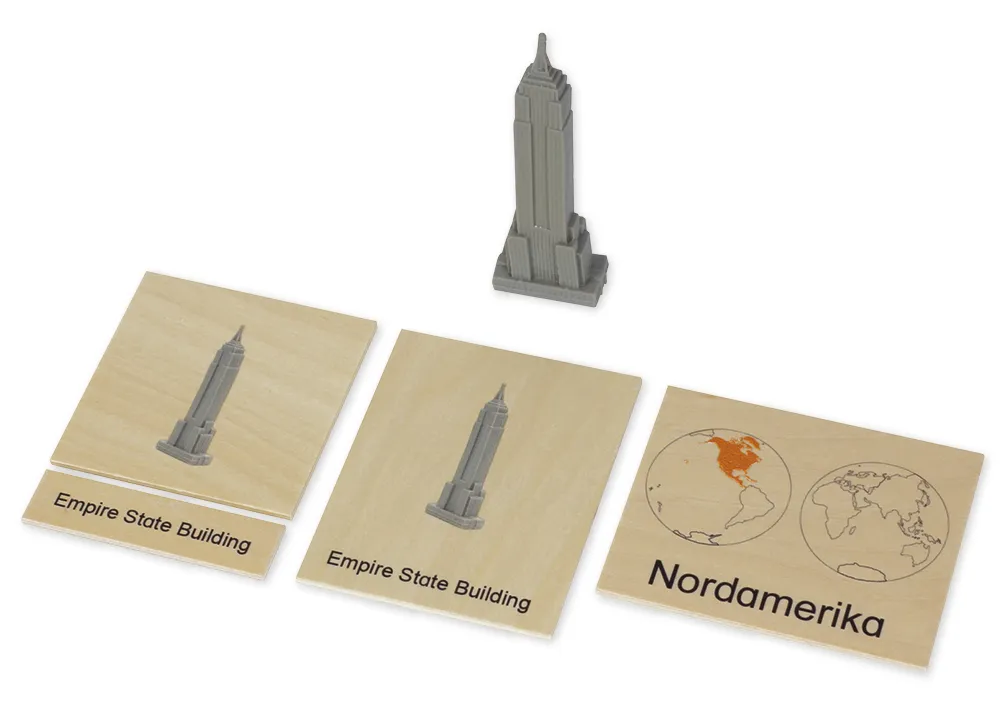 TimeTEX Wahrzeichen-Kontinent-Box "Montessori Premium"