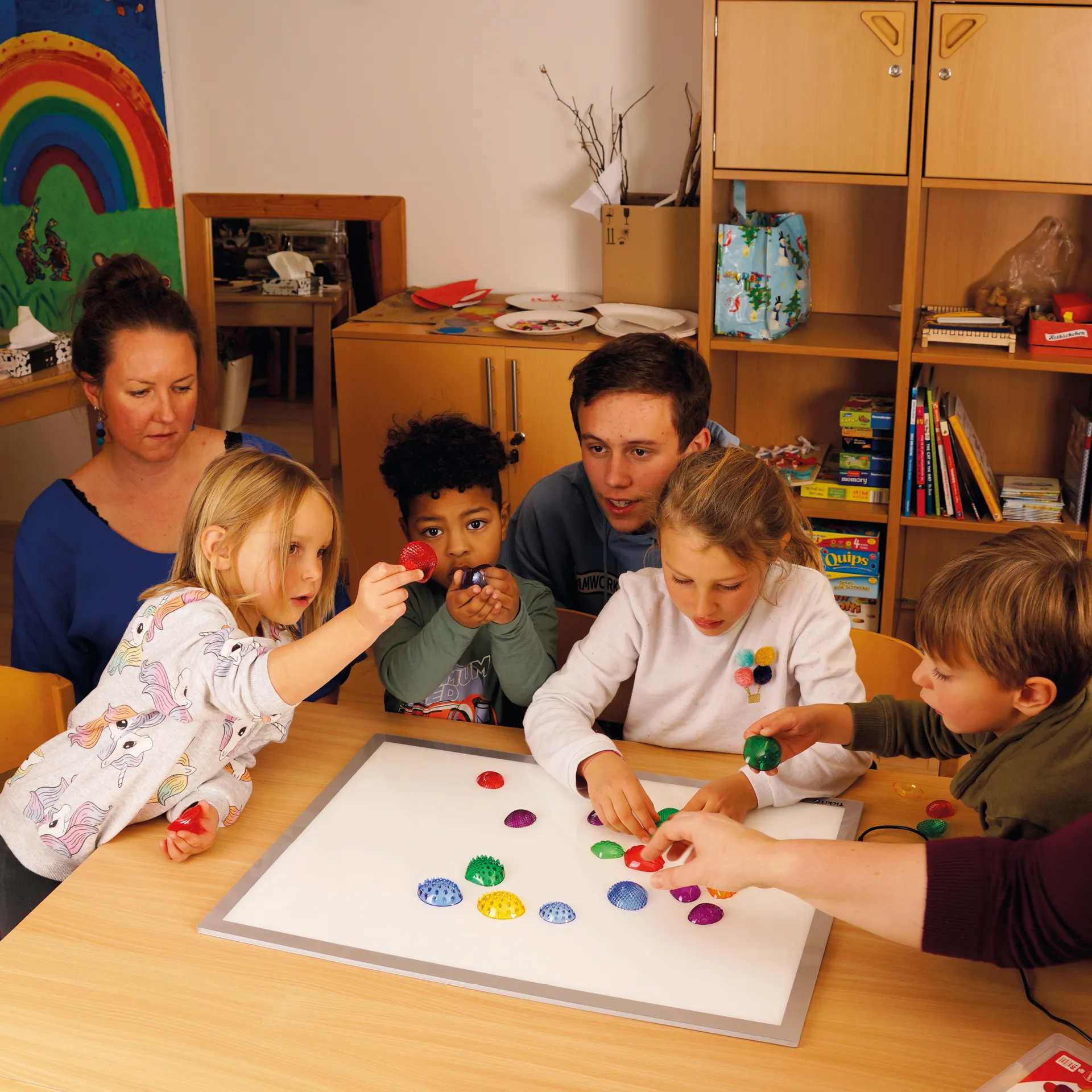 Muschel-Set, transparent und taktil, 108-tlg.