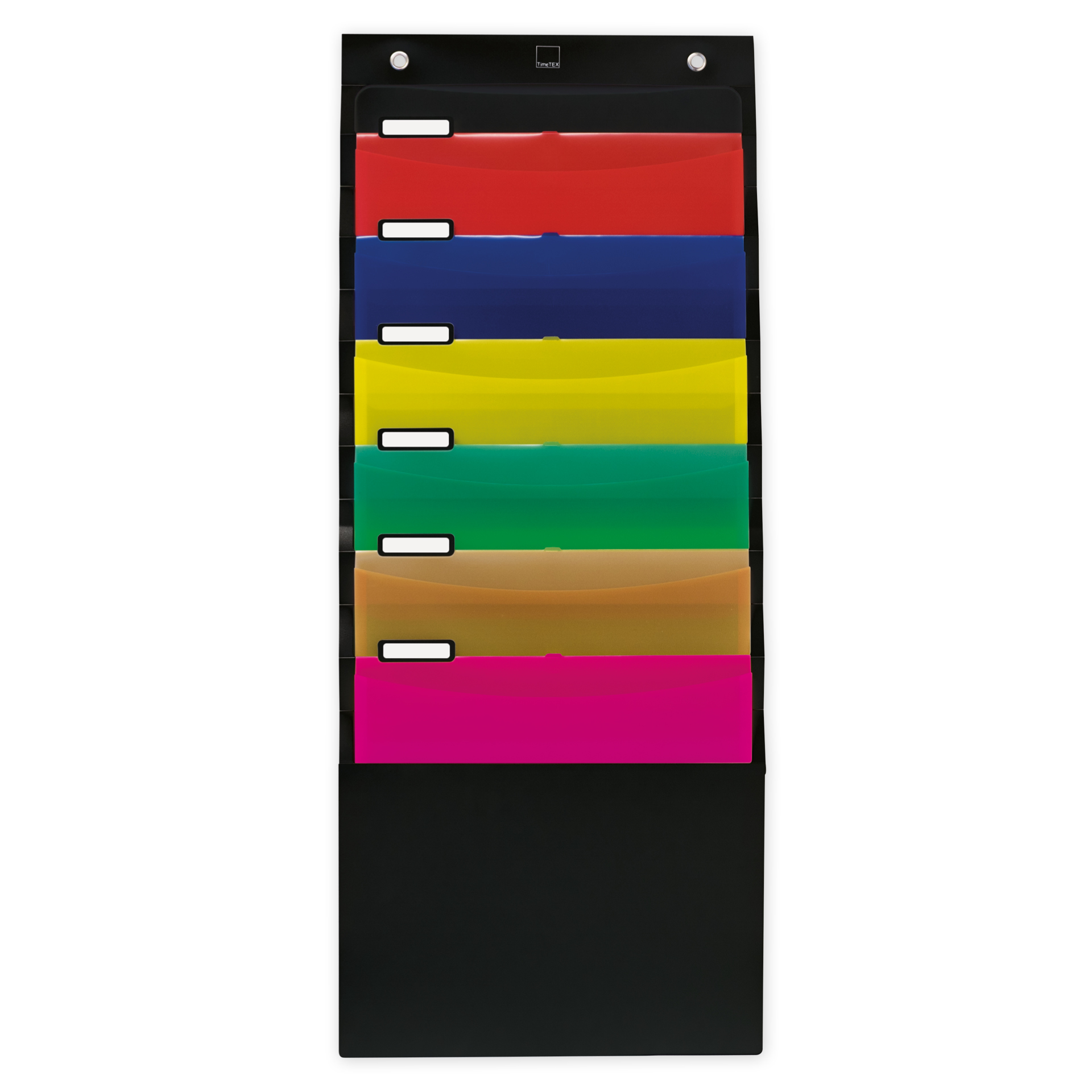 Hänge-Orga-Mappe für A4, 6 Fächer, schwarz