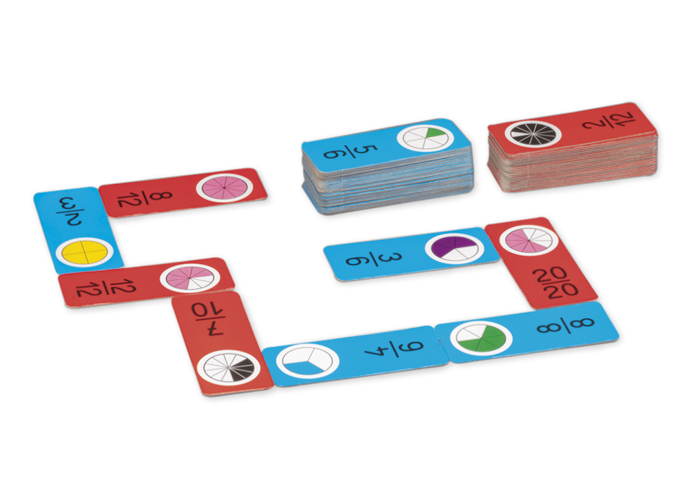 Bruchrechen-Domino XL, 60-tlg.