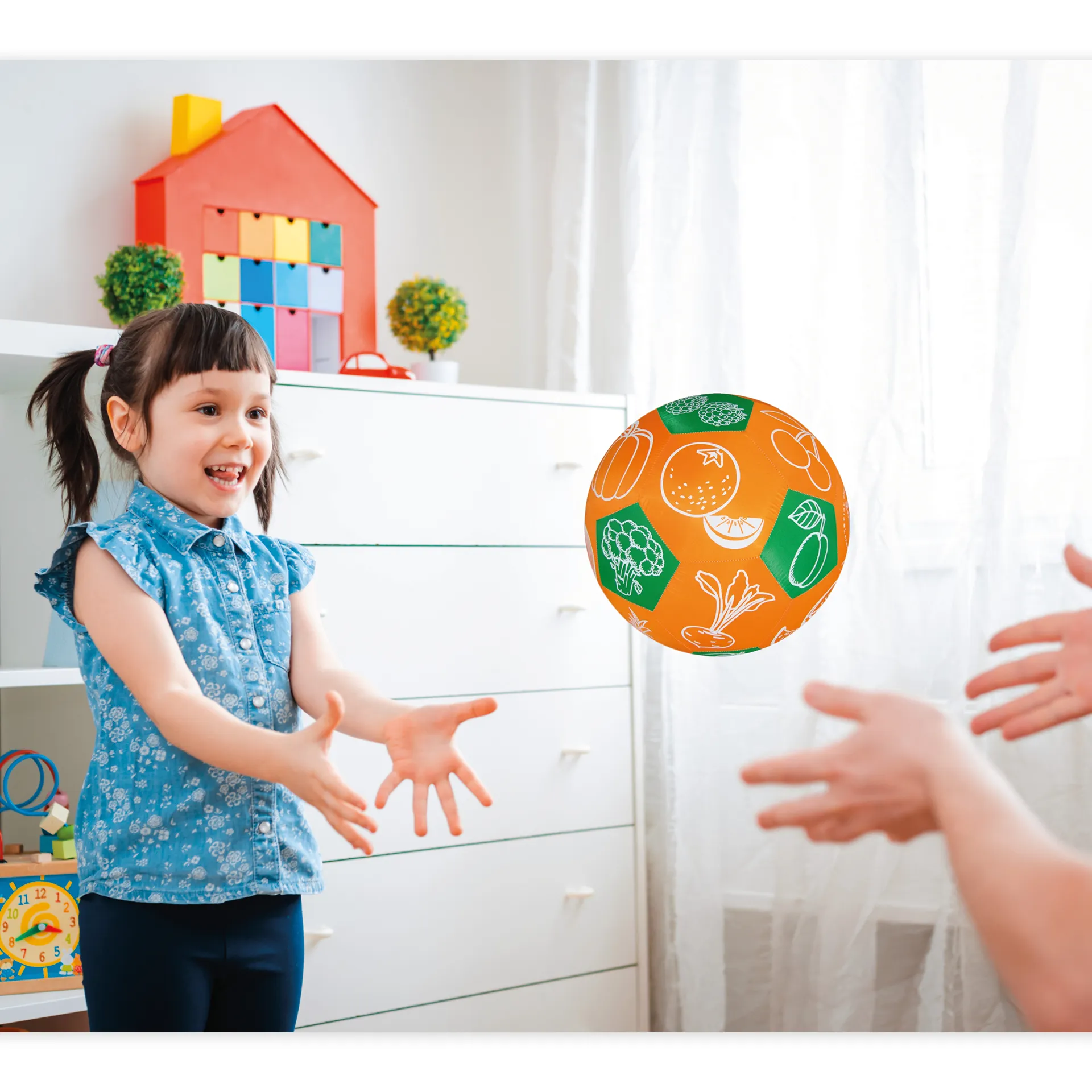 Lernspiel-Ball "Pello" - Obst und Gemüse