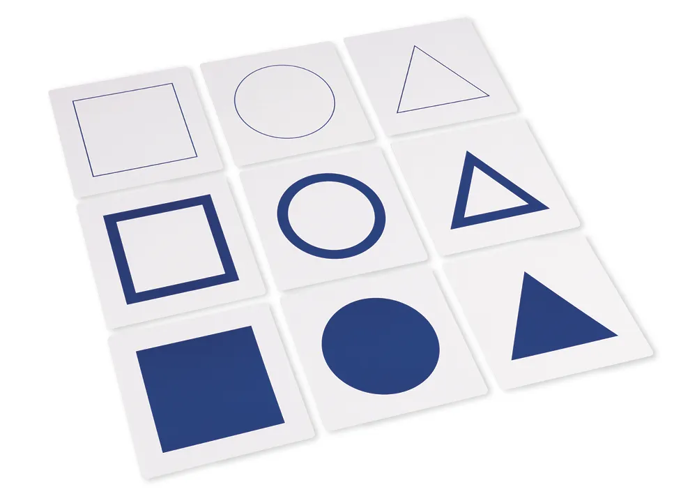 TimeTEX Geometrischer Kartensatz für Einführungsrahmen "Montessori Premium"