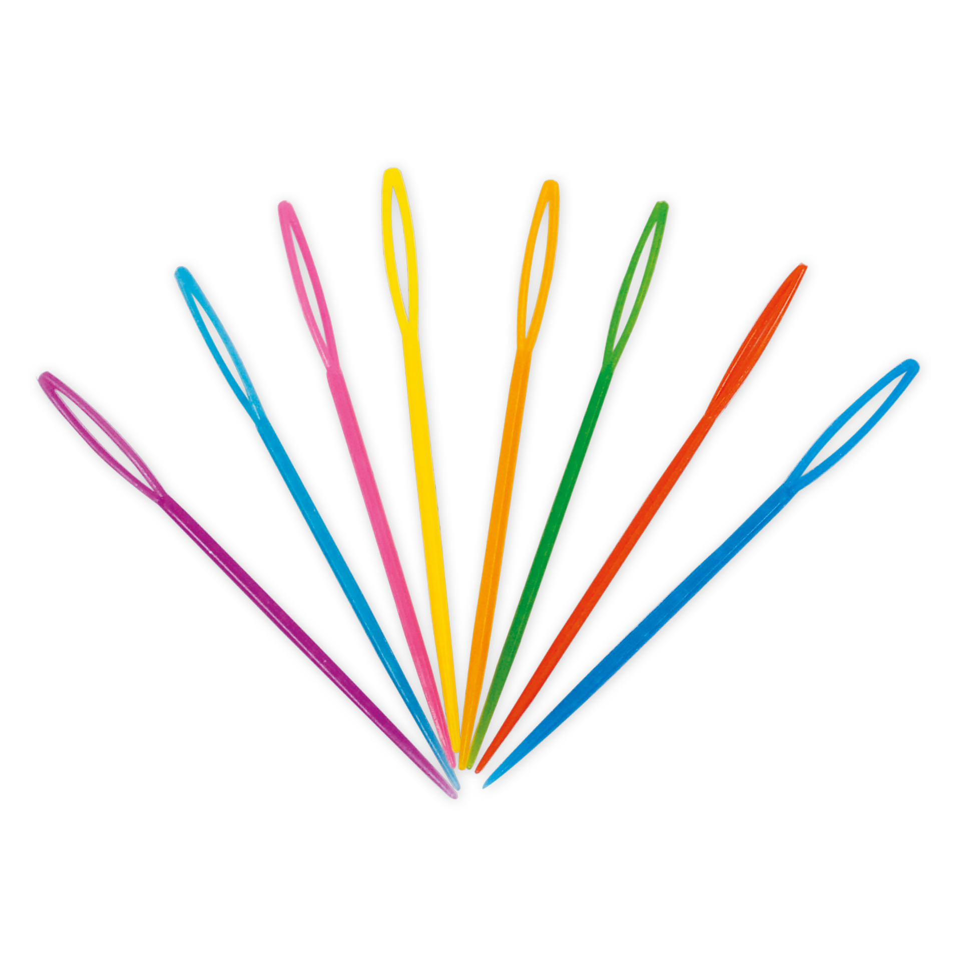 Sticknadeln aus Kunststoff, farbig, 32 Stück