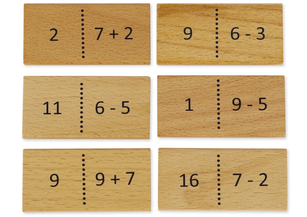 Lernspiel "Mathemino Plus & Minus", 37-tlg.
