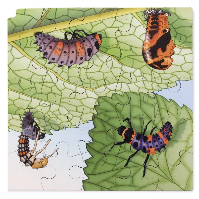 Schichten-Puzzle "Marienkäfer" + gratis APP, 86-tlg.