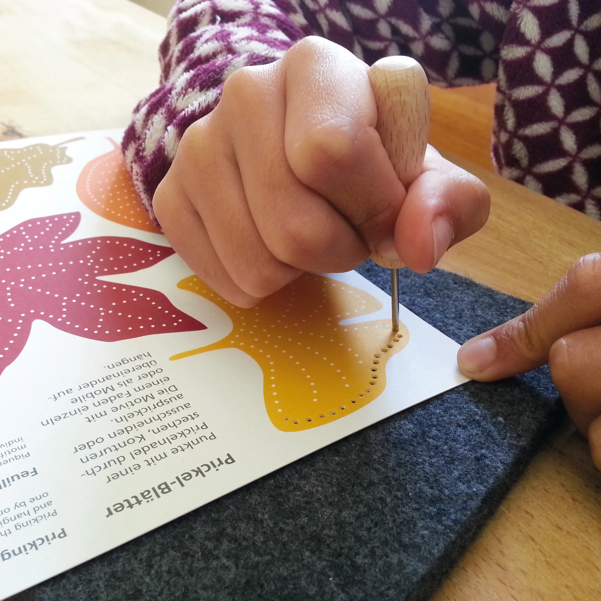 Prickelmotiv DIN A5, 10 Bögen