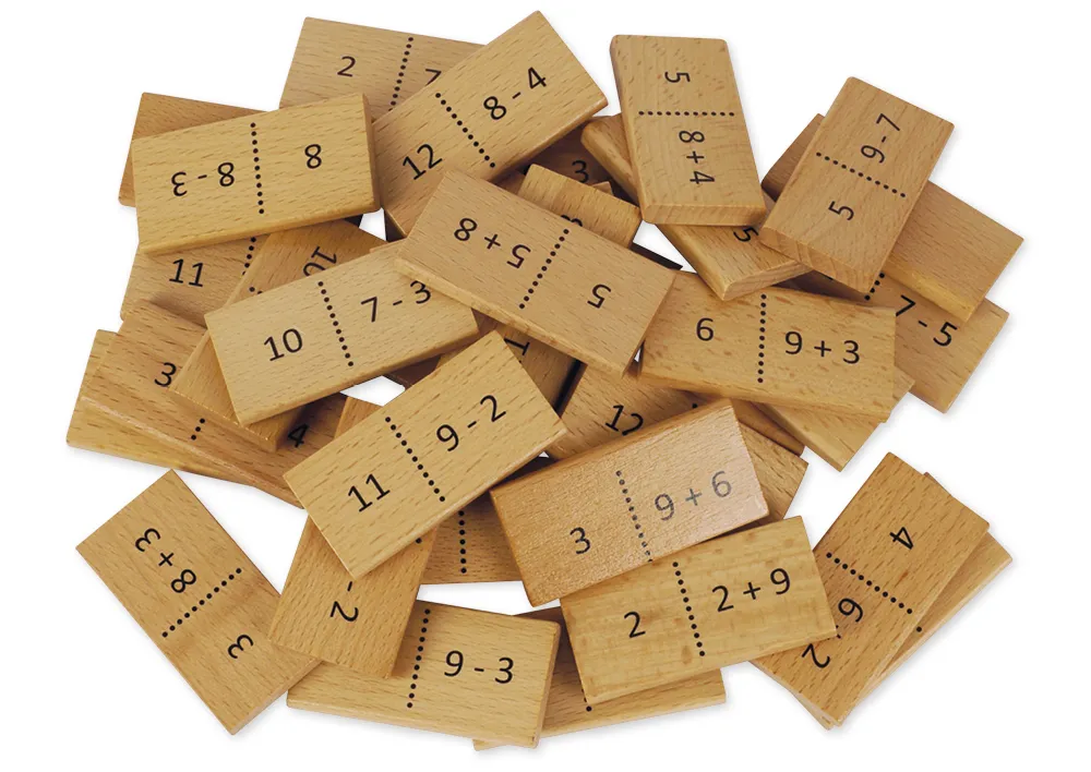 Lernspiel "Mathemino Plus & Minus", 37-tlg.