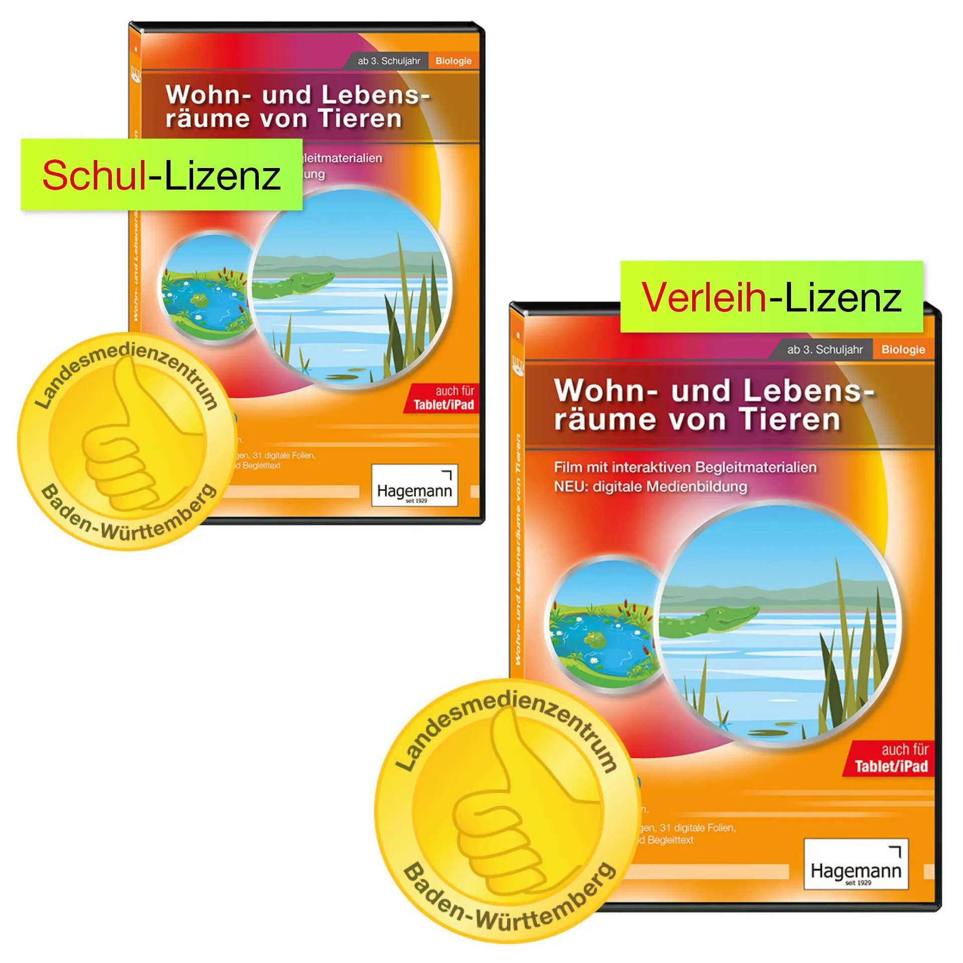 Didaktische DVD Wohn- und Lebensräume von Tieren (tabletfähig)