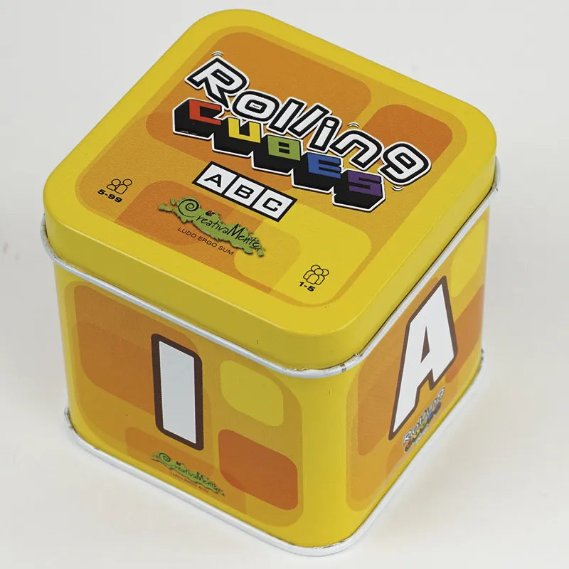 Würfel-Set "Rollende Würfel" ABC, 13-tlg. in Box, aus Holz