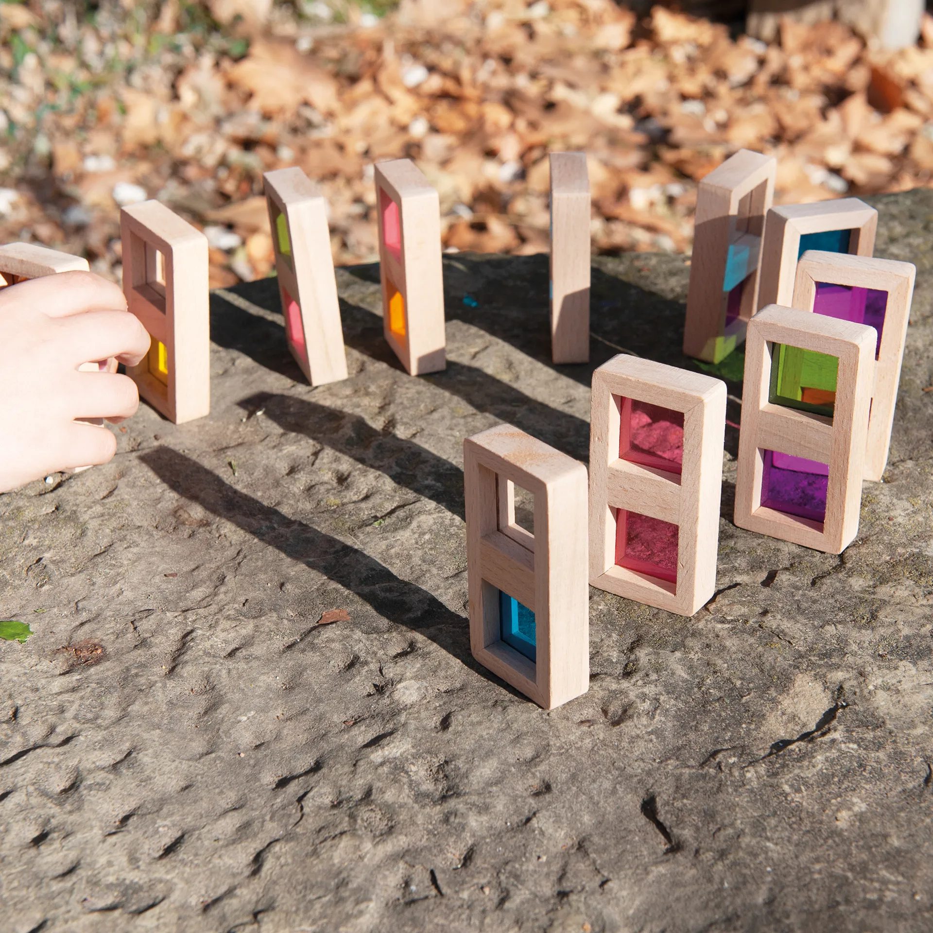 Farb-Domino "Regenbogen", 29-tlg.