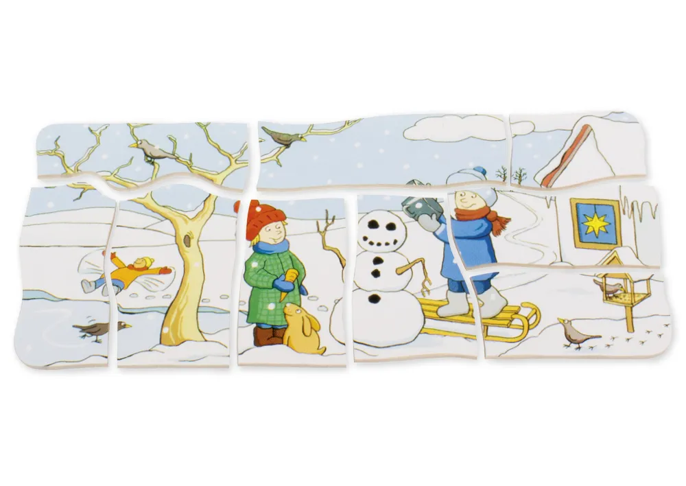 beleduc Schichten-Puzzle "Vier Jahreszeiten", 36-tlg.