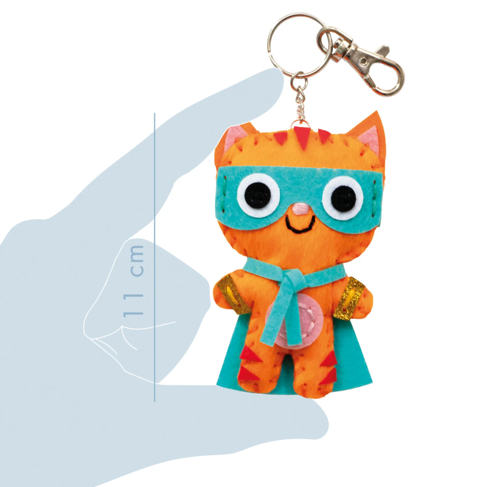 Schlüsselanhänger "Helden" zum Nähen, 4 Stück