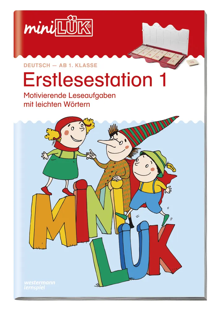 miniLÜK Deutsch 1./2. Klasse "Erstlesestation 1 Motivierende Leseaufgaben mit leichten Wörtern"