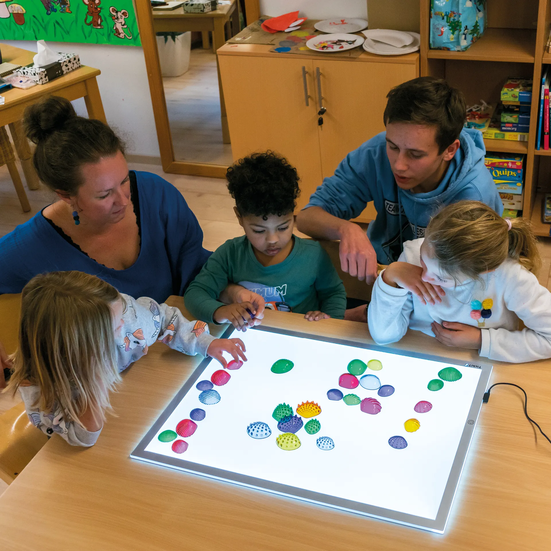 Muschel-Set, transparent und taktil, 108-tlg.