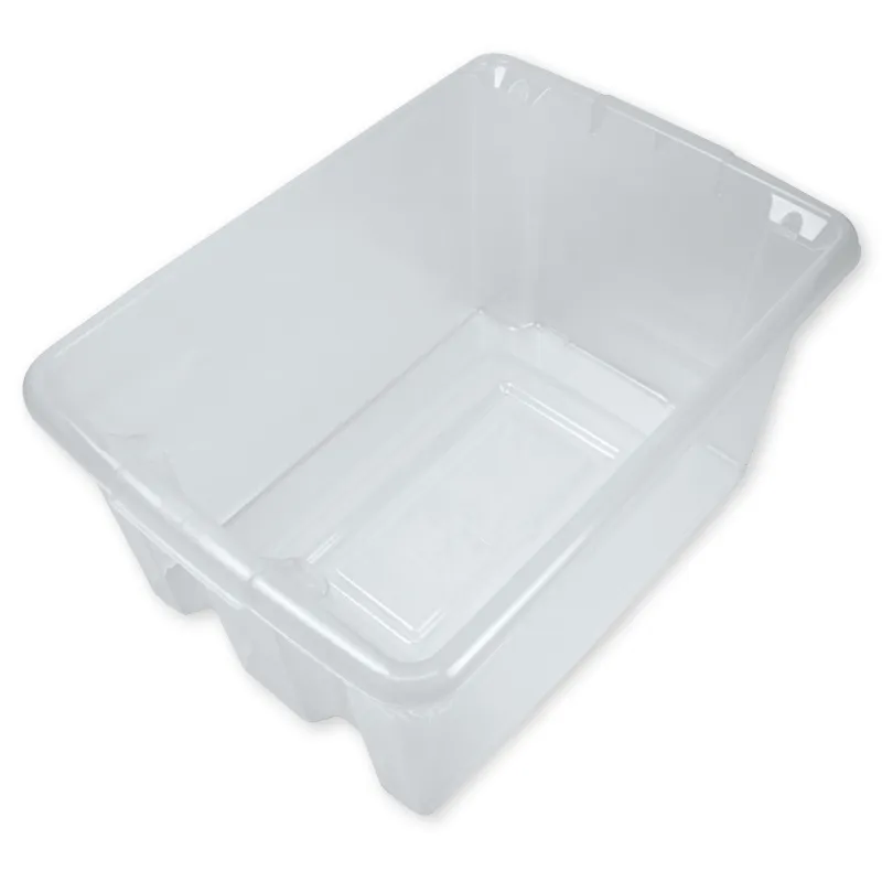 Kunststoff-Box transparent, ohne Deckel, 14 Liter