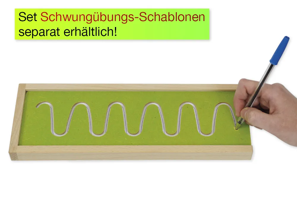 Ersatz-Blätter für Schwungübungs-Schablonen, 100 Stück