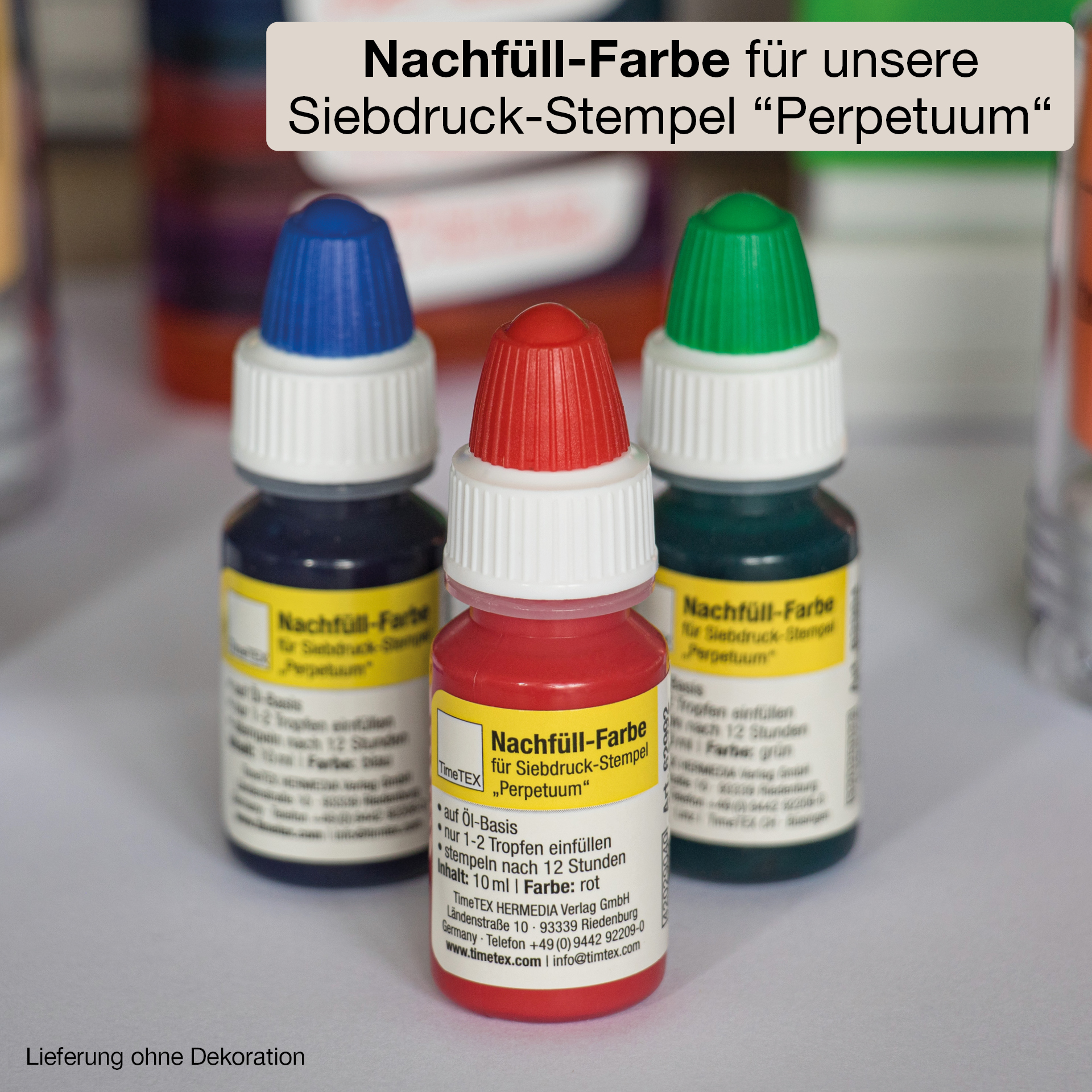 Farbe für Siebdruck-Stempel "Perpetuum" 10 ml