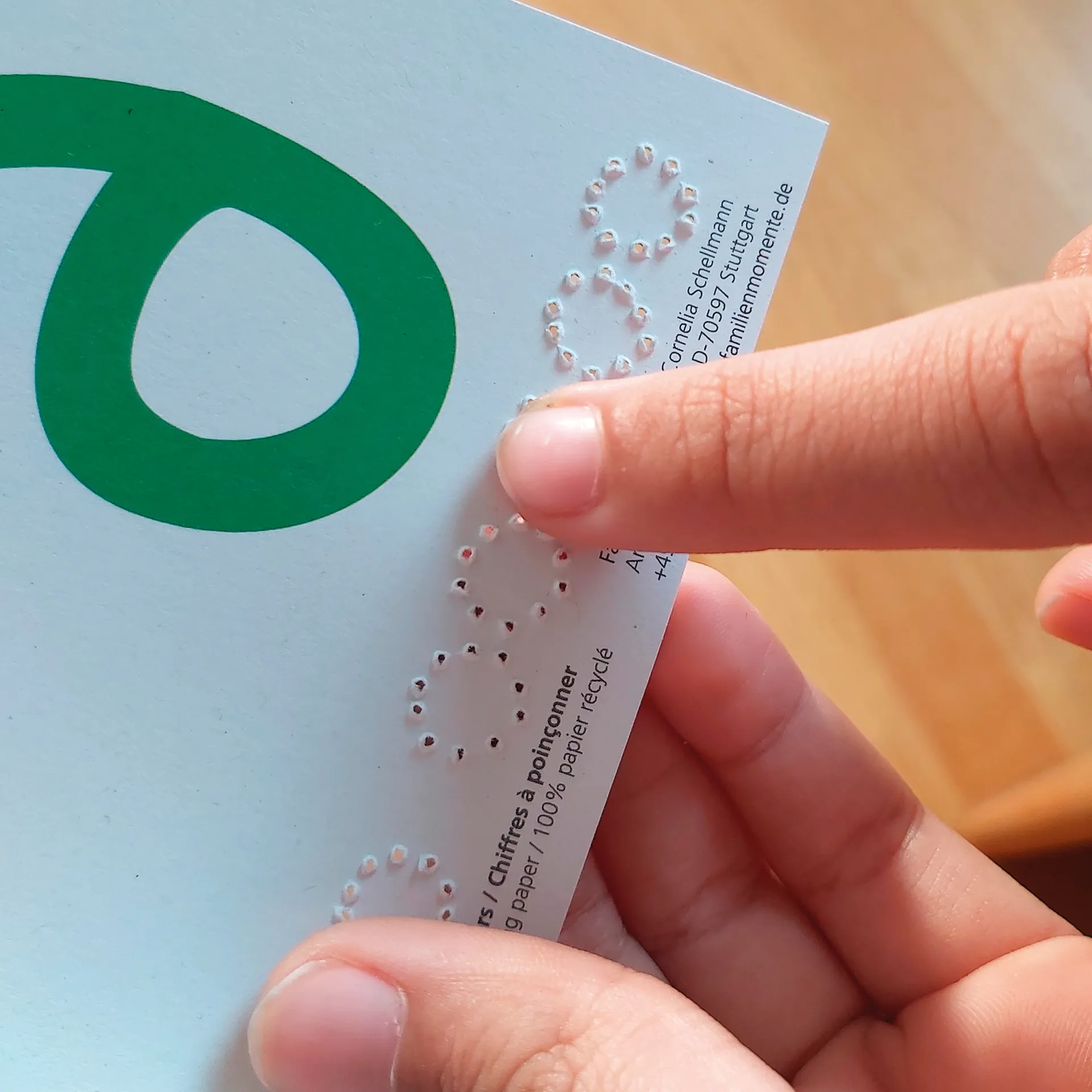 Prickelkarten "Zahlen 0-10", DIN A6, 22 Stück