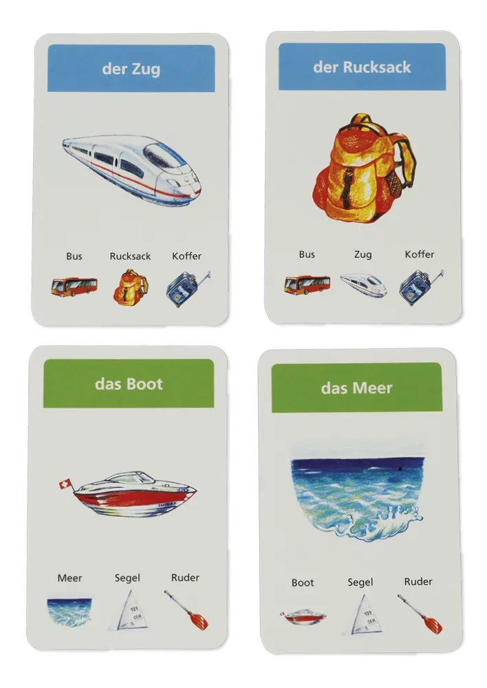 Schubicards Deutsch "Artikel der - die - das"