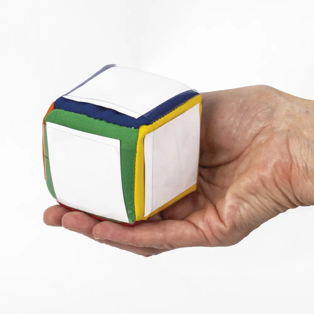 Blanko-Würfel mit Einstecktaschen 6 cm