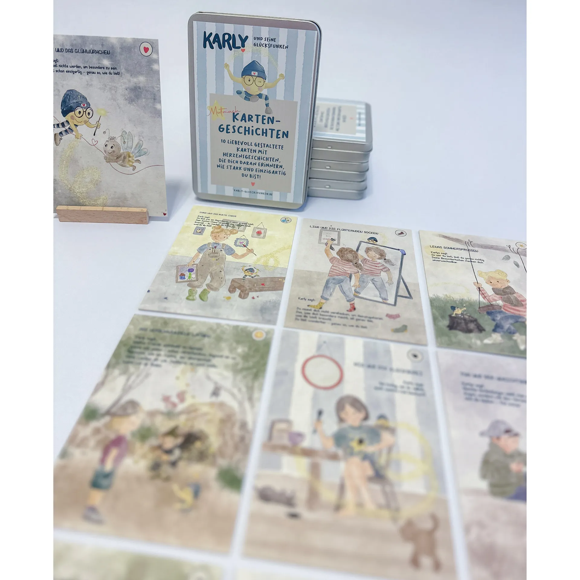 KARLY Mutmachgeschichten in der Dose, 10 Karten