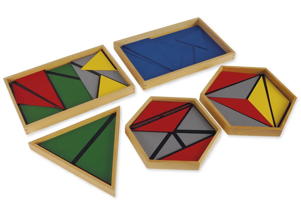 TimeTEX Zwölf Blaue Dreiecke "Montessori Premium"