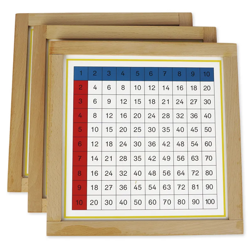 TimeTEX Multiplikationstabellen im Holzrahmen "Montessori Premium"