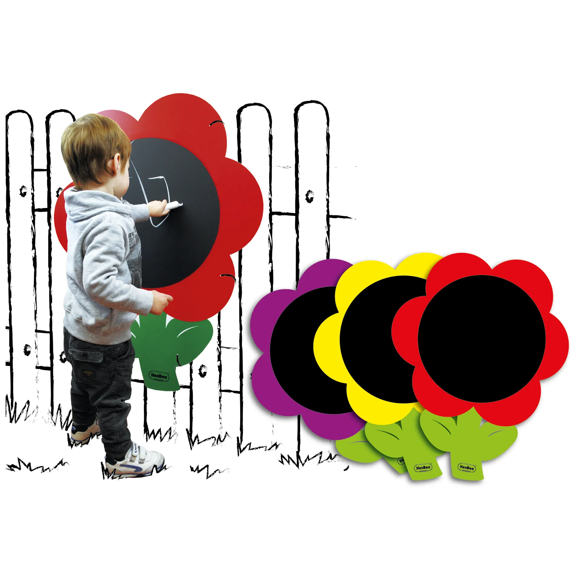 Set Blumen-Tafeln, 3 Stück, ca. 80x112 cm