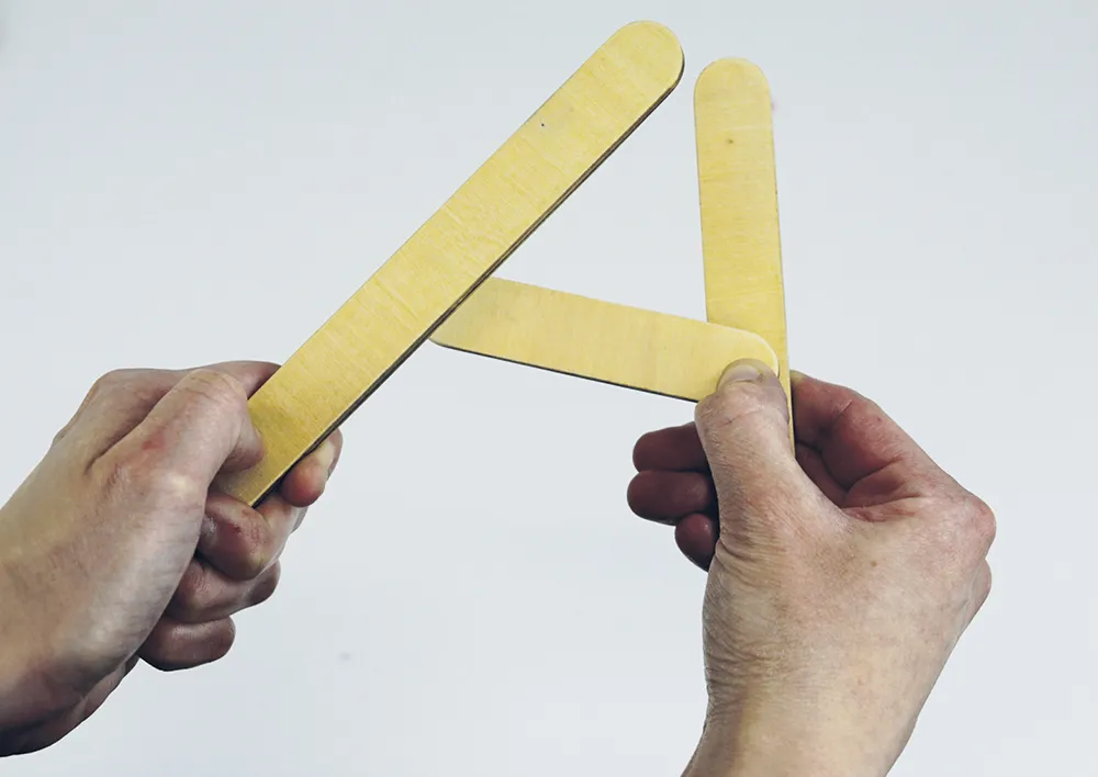 Set Holz-Buchstaben magnetisch, 60-tlg. in Box