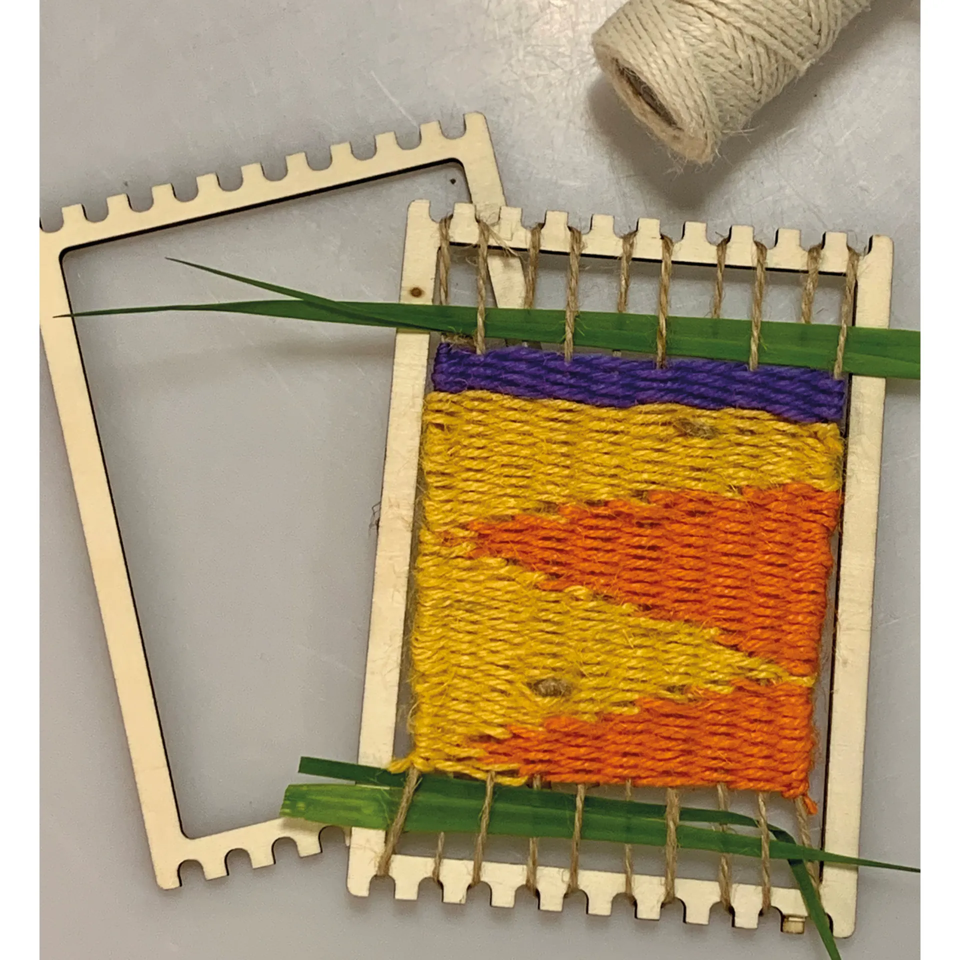 Web- und Fädelrahmen aus Holz, 8-tlg.