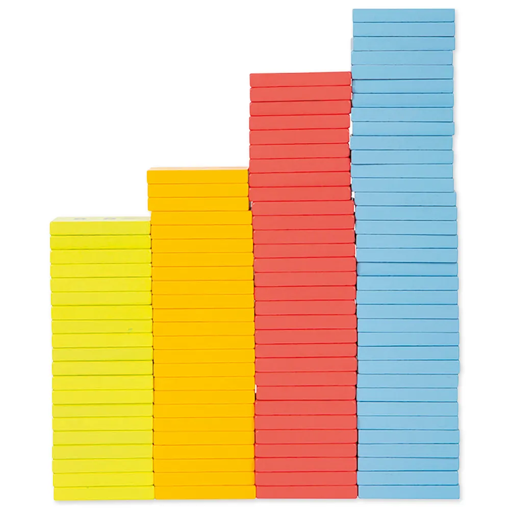 Rechen-Brett "Rechen-Plättchen Zahlenspaß" aus Holz, farbig, mit 109 Holzsteinen