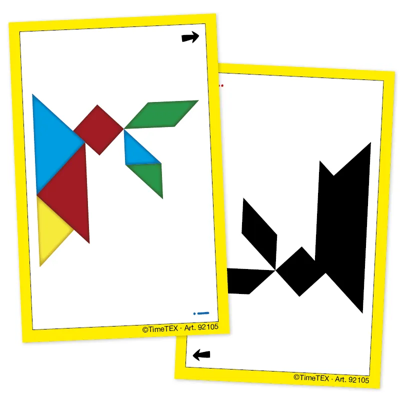 Kartenspiel "Tangram" in Etui